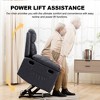 COMHOMA Dual Motor Power Lift Recliner Chair for Elderly Faux Leather Sofa Electric Recliner with Massage Heat, USB Ports, Side Pockets - 2 of 4