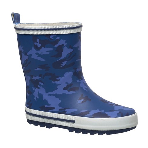 Coxist Kid's Waterproof Rain Boots With Easy Pull Handles For Boys ...