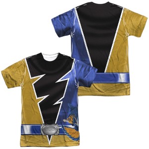 Popfunk Power Rangers Dino Fury Gold Ranger Front-Back Print Adult Sublimated Costume T-Shirt - 1 of 4