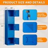 Mlezan 71" Metal Locker: Steel Storage for Bedroom, Gym, School, Office, or Garage.Ideal for Employee or Personal Use. - 3 of 4