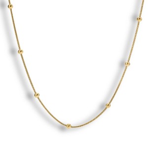 EVRY JEWELS WATERPROOF Gold or Silver Plated Porto Necklace - 1 of 4