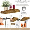 5 Pack 16 Inch Sorbus Long Floating Wall Shelves for Bedroom, Decor, Kitchen, Living Room - for Trophies, Frames, Bookshelf - 4 of 4