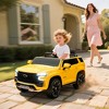 Aosom Licensed Chevrolet TAHOE Electric Car for Kids with Remote Control, 12V Battery Powered Ride On Car with LED Lights, MP3, Horn, Music - 3 of 4