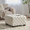 NicBex Modern 29" Square Ottomans Velvet Footstools with Button Tufted Stitching for Bedroom and Living Room - 2 of 4