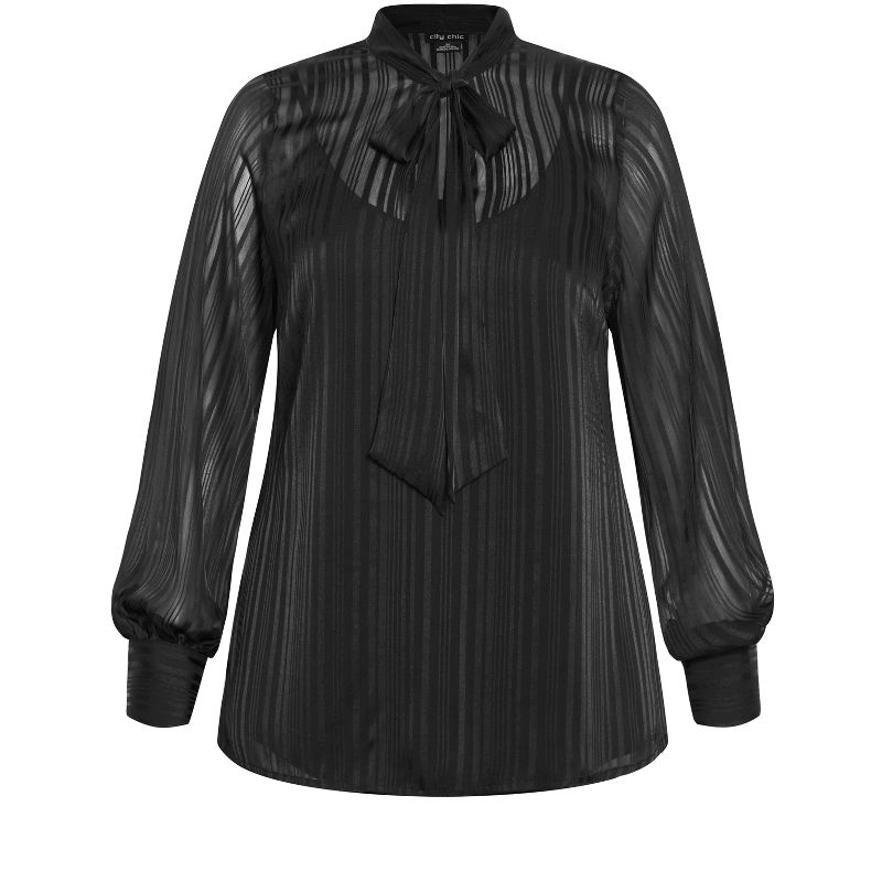 Women's Plus Size Angelica Shirt - black | CITY CHIC, 5 of 7