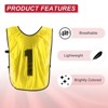 Unique Bargains Team Sports Reversible Numbered Soccer Training Vest 6 Pcs - 4 of 4
