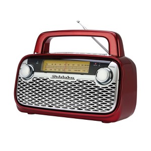 Studebaker AM/FM Portable Radio with Bluetooth and Rechargeable Battery - 1 of 4