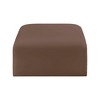 Meridian Furniture,Arc Vegan Leather Ottoman - 3 of 4