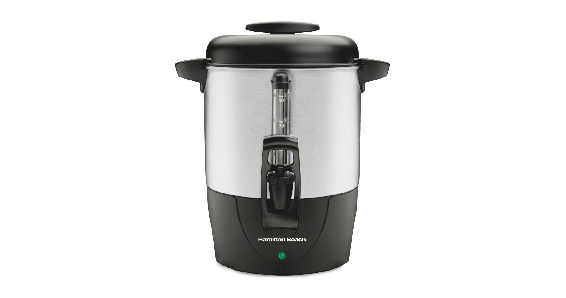 Hamilton Beach Brew Station 40 Cup Coffee - 40514: Electric Coffee Urn & Dispenser, 1090W, Silver, 8 oz Cup Capacity