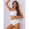 Allegra K Women's Mid-Waisted Full Coverage Classic Cotton Briefs - 4 of 4