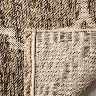 Reversible Blue and Bone Quatrefoil 9' x 12' Indoor/Outdoor Rug