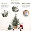 24" Artificial Tabletop Mini Christmas Tree, Small Green Frosted Christmas Tree with Burlap Base, Miniature Pine Tree Christmas Tree Decoration - 4 of 4