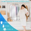 NewHome"5-Pack 60" Garment Bags for Hanging Clothes, Dustproof, Waterproof Storage for Suits, Dresses & More"Transparent - 4 of 4
