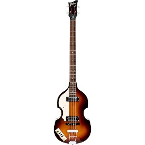 Hofner Ignition Series Left-Handed Short-Scale Violin Bass Guitar Sunburst - 1 of 4