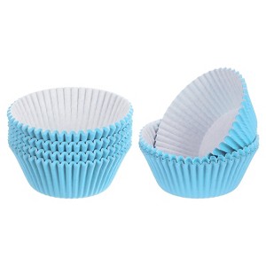Unique Bargains Greaseproof Cupcake Liners Muffins Paper Baking Cups 2.8 Inch - 1 of 3