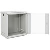 vidaXL 12U Wall Mounted Network Cabinet 19" IP20 20.9"x15.7"x23.6" - 2 of 4