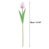 Unique Bargains Christmas 20 Pcs Artificial Flowers Fake Tulips for Wedding Rooms Home Hotel Party Decoration Purple - 2 of 4