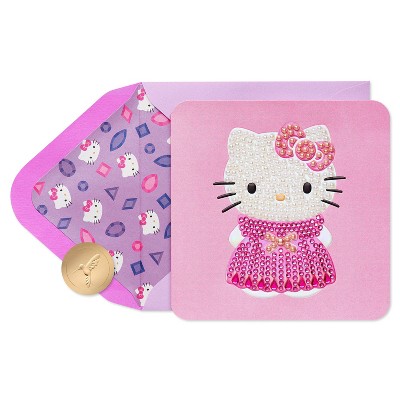 Mother's Day Card Hello Kitty with Pearls - PAPYRUS