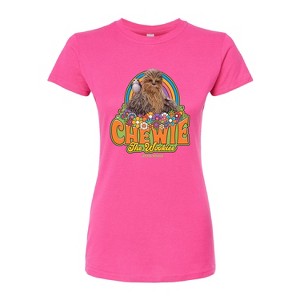Women's - Star Wars - Retro Chewy Fitted Graphic T-Shirt - 1 of 2