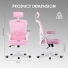 RISOKEYS Ergonomic Office Chair with Adjustable Lumbar Support & Headrest,Flip-Up Armrests for Home Office,Study Room,and Gaming - 3 of 4
