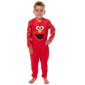 Sesame Street Elmo Pajamas Toddler Soft Fleece Footless Sleeper One Piece PJ - 1 of 4