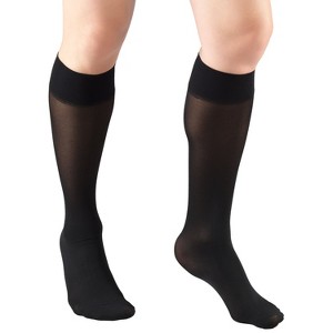 Truform Sheer Compression Stockings, 8-15 mmHg, Women's Knee High Length, 20 Denier - 1 of 4