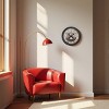 FURNIinspire Wall Clocks 20inch Decorative Round Wall Clock Living Room Hanging Clock Antique Timepiece Home Wall Decor, Brown, 20"*20"*2" - 2 of 4
