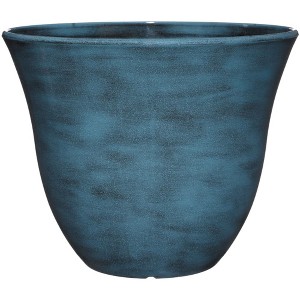 Classic Home and Garden Indoor/Outdoor Round Honeysuckle Resin Flower Pot Planter - 1 of 4