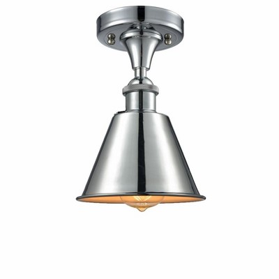 Smithfield - 1 Light Semi-Flush Mount In Industrial Style-9.5 Inches Tall and 7 Inches Wide