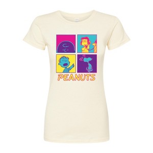 Women's - Peanuts - Pop Grid Fitted Graphic T-Shirt - 1 of 3