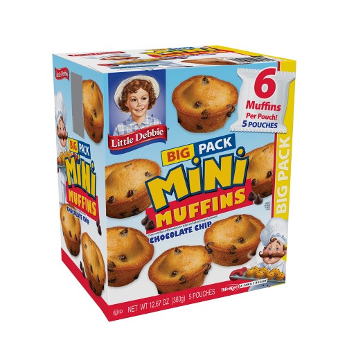 Little Debbie Big Pack Chocolate Chip Mini Muffins - 12.67oz : Target