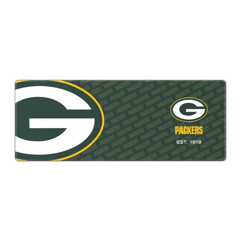 NFL Green Bay Packers Logo Series 31.5&#34; x 12&#34; Desk Pad, 1 of 4