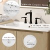 Bathroom Vanity With Ceramic Sink,Bathroom Storage Cabinet With 45 Degrees Free-Handle,Soft-Closing Doors And Open Shelf At The Bottom -Maison Boucle - 4 of 4