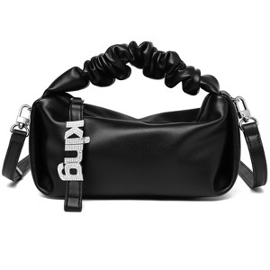 Small Shoulder Handbag for Women, Soft Designer Cloud Pouch Bag Lightweight Crossbody Clutch Purse - 1 of 4