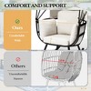 Crestlive Products Rocking Egg Chair Durable Iron Outdoor & Indoor Lounge Chair with Canopy Cushions 350 lbs Capacity - 4 of 4