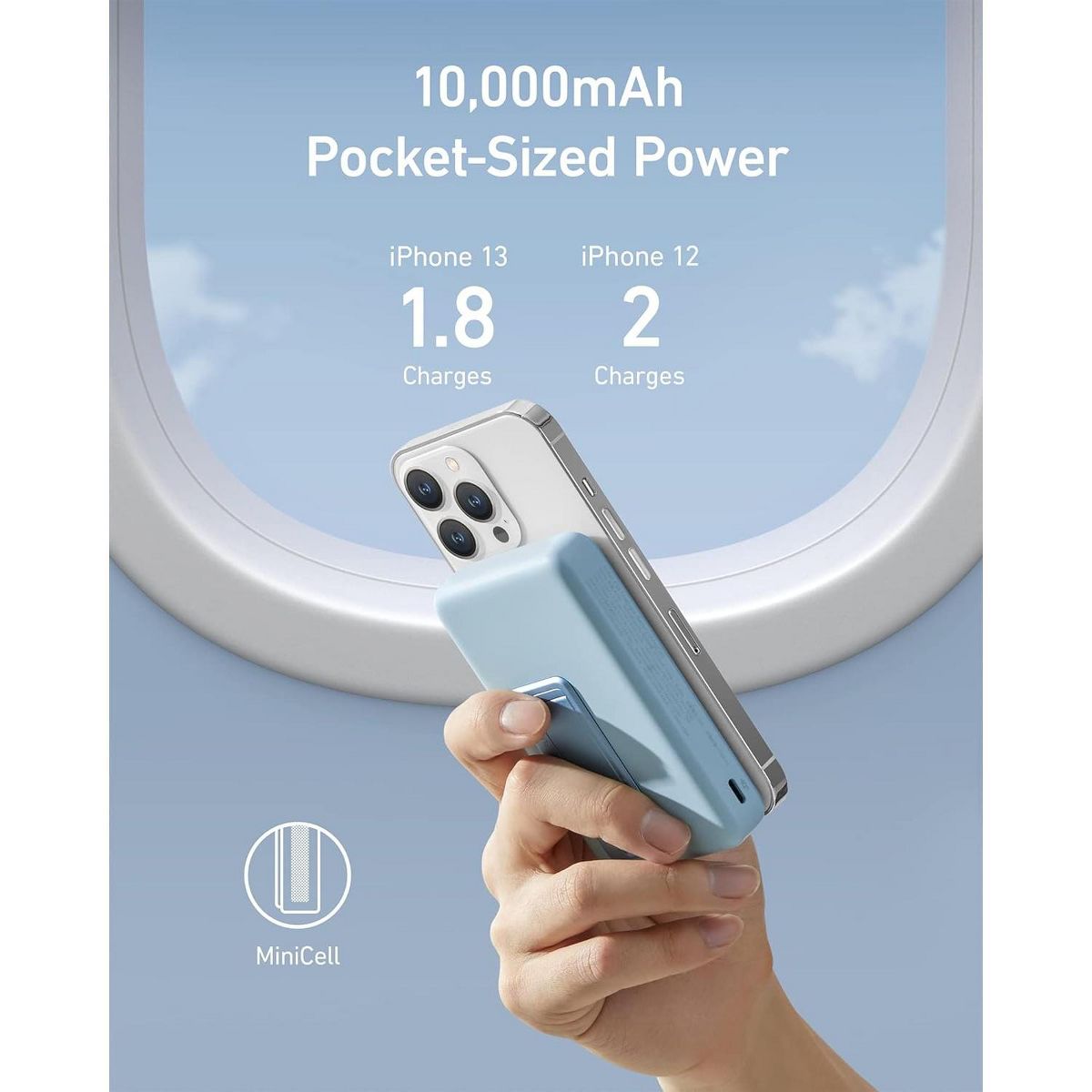 Anker 633 Magnetic Battery, 10,000mAh Foldable Wireless Portable Charger - thumbnail 4