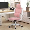 Good Ergonomic Mesh Office Chair With Lumbar Support,Flip-Up Arms,Swivel Desk Chair High Office Chair With Wheels-Cuddlewood - 2 of 4