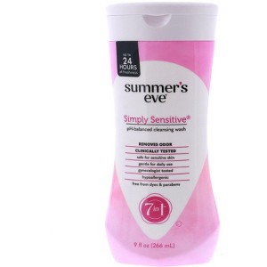 Summer's Eve Simply Sensitive Cleansing Wash for Sensitive Skin, 9 oz - 1 of 4