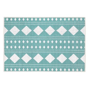 Sussexhome Diamond Collection Cotton Heavy Duty Low Pile Area Rug , 2' x 3' - 1 of 4