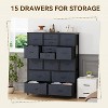 48" H Tall Dresser with 15 Drawers,Fabric Storage Dresser with Steel Frame & Wood Top,Sturdy Dressers for Bedroom - 4 of 4