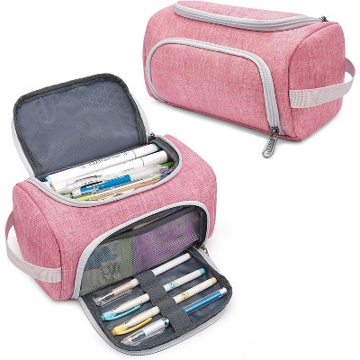 Large Capacity Pencil Case Organizer, Multifunctional Extra Big Pencil Pouch with Compartmens, Travel Simple Stationery Pen Bag