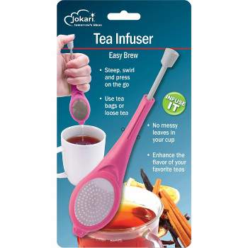 Jokari Loose Leaf Tea Infuser with Squeeze Pump for Full Bodied Tea also Use with Tea Bags