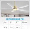 Airsurfer 52-inch 5-Blade LED Ceiling Fan with Light Kit and Remote - 3 of 4
