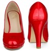 Perphy Women's Round Toe Platform Stiletto High Heel Mary Jane Pumps - 2 of 4