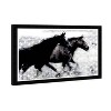 21" x 15" Running Horses Framed Wall Art Print: Digital Fashion Art, Wynwood Studio - 2 of 4