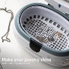 Magnasonic Professional Ultrasonic Jewelry Cleaner Machine for Eyeglasses, Watches, Rings, Coins, Dentures - White - 3 of 4
