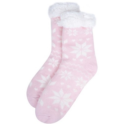 Women's Plush Winter High Pile Fleece Lining Slipper Socks