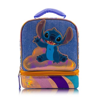 Disney Lilo & Stitch Dual Compartment Lunch Box - Blue