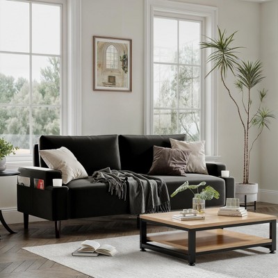 Loveseat Sofa, Fabric Modern Sleeper Sofa Couch for Living Room, Sofa Cama,  Wood Frame, Easy to Install, Sleeper Recliner Furniture