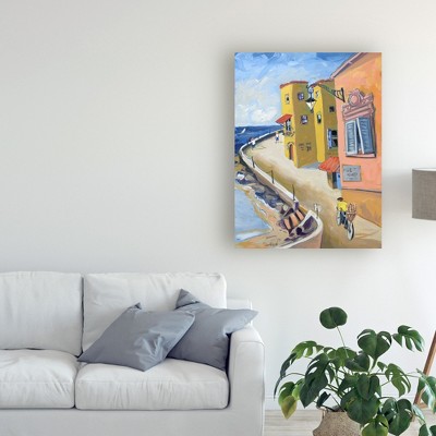 Patricia A. Reed Yellow Orange Coastal Canvas Art, 19" x 14"